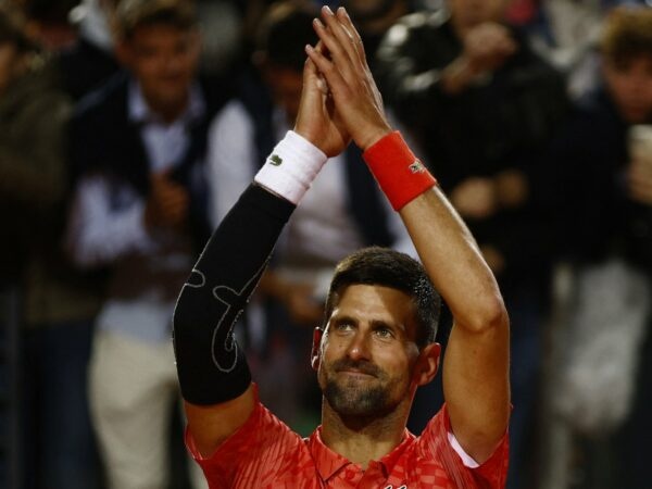 Novak Djokovic Rome celebration