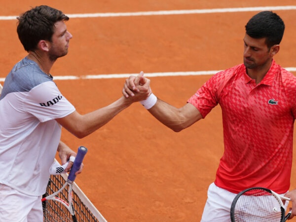 Novak Djokovic and Cameron Norrie at 2023 Italian Open