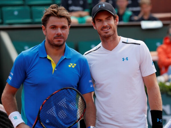 Great Britain's Andy Murray and Switzerland's Stan Wawrinka at Roland-Garros 2017