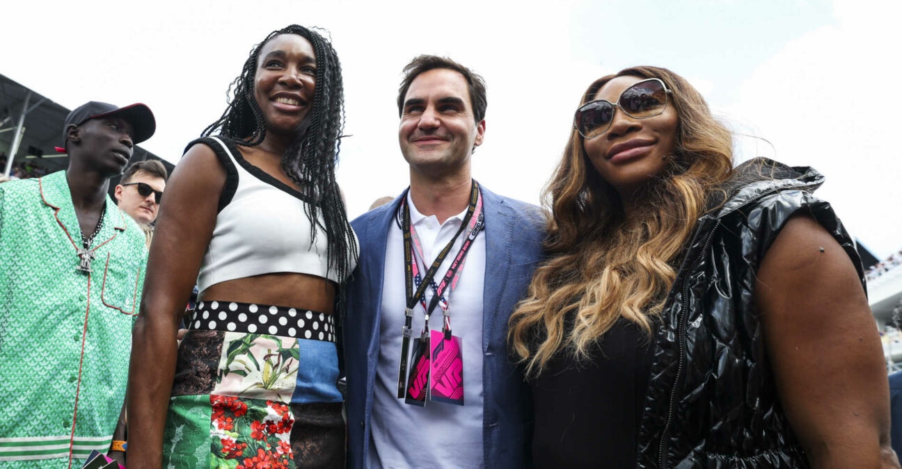 Venus Williams, Roger Federer, Serena Williams, Miami 2023