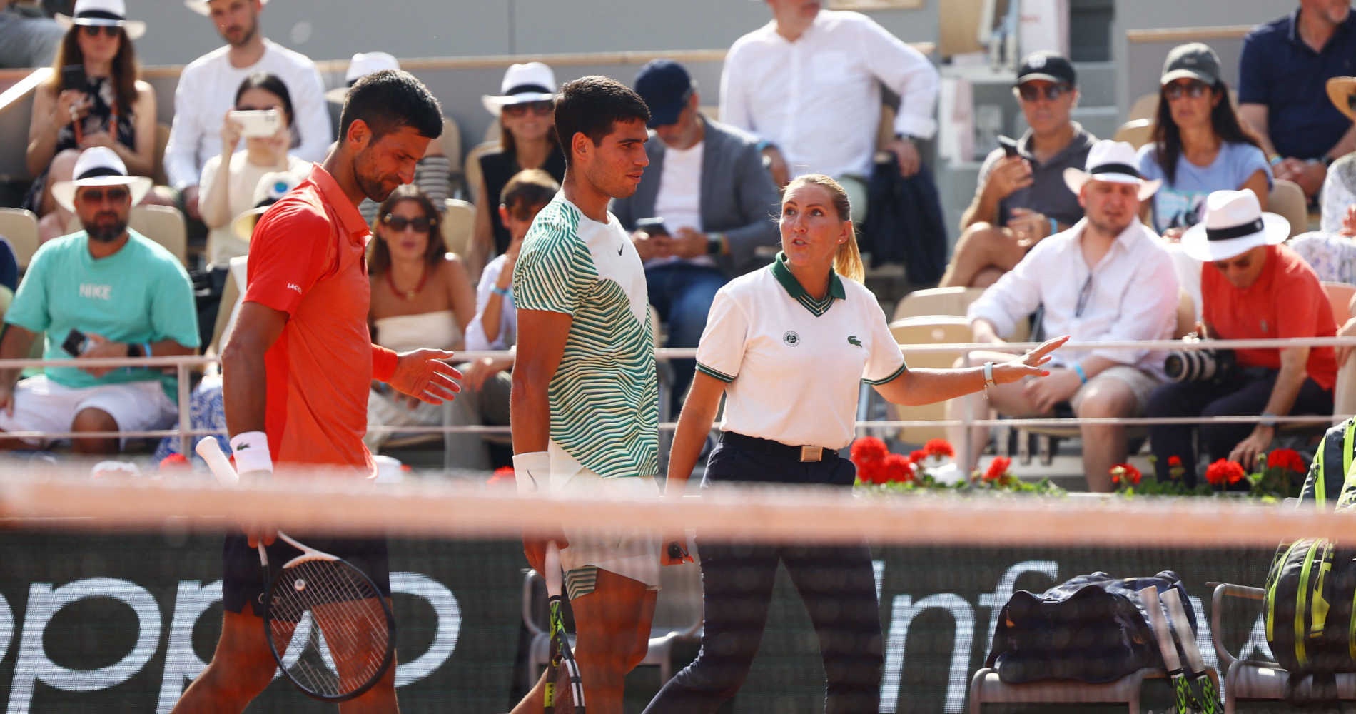 Carlos Alcaraz and Novak Djokovic, Roland-Garros 2023