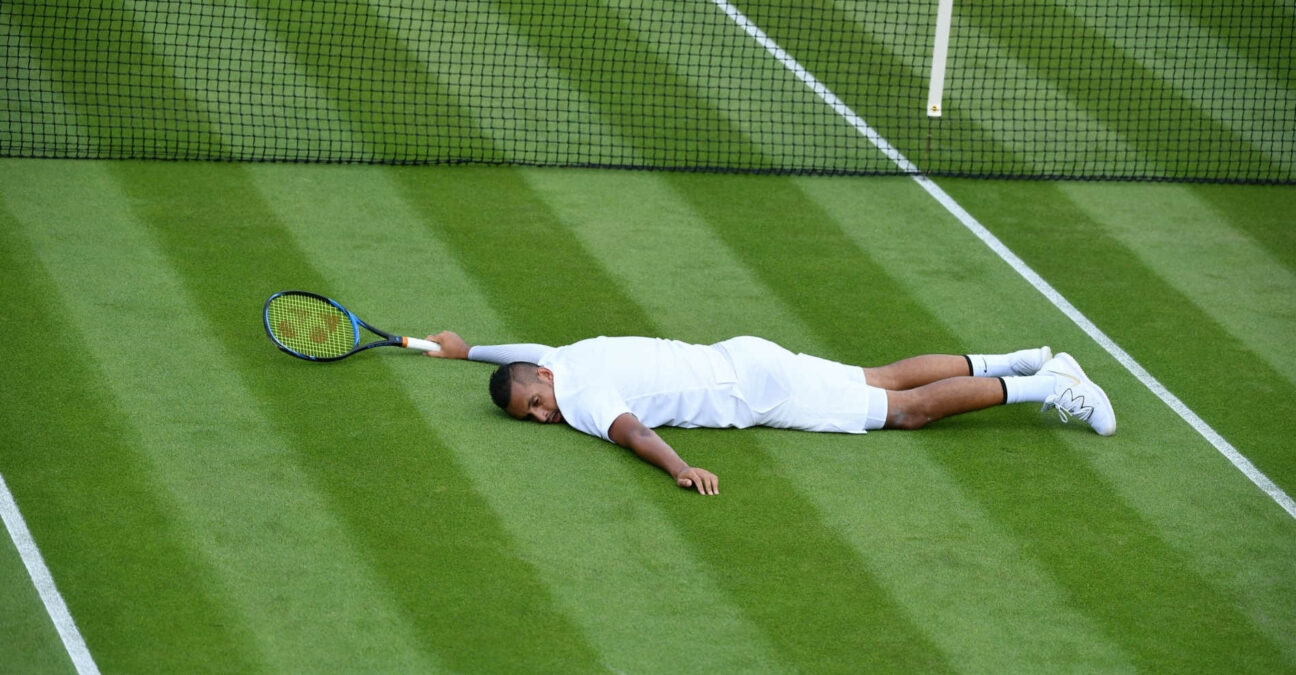 Nick Kyrgios at Wimbledon in 2019