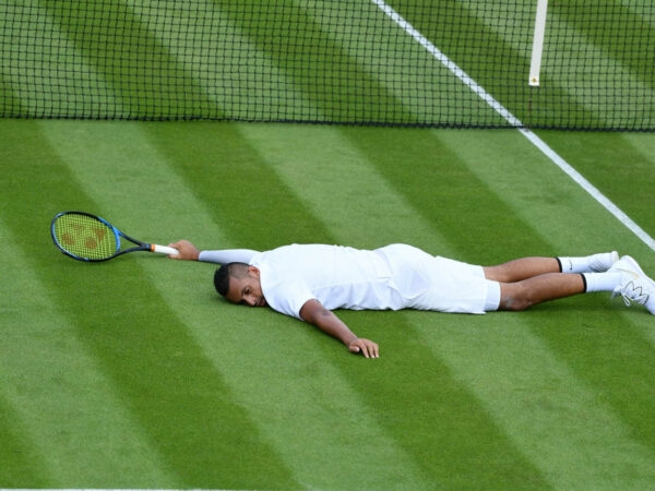 Nick Kyrgios at Wimbledon in 2019