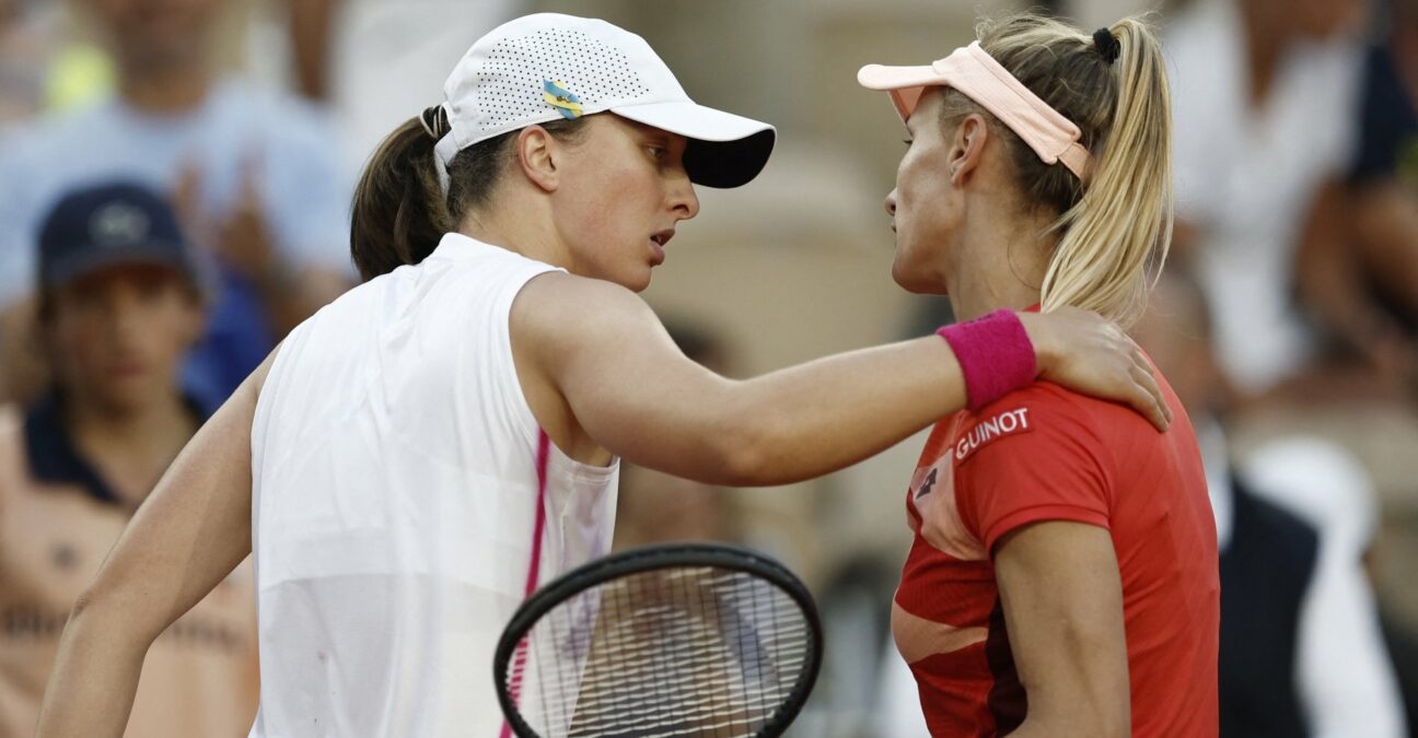 Iga Swiatek and Lesia Tsurenko, Roland-Garros 2023