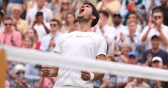 Carlos Alcaraz wins at Wimbledon 2023