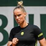 Arantxa Rus fist pump at Roland-Garros 2023