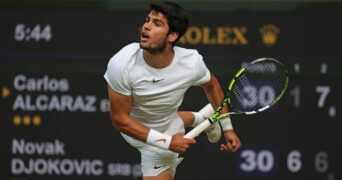 Carlos Alcaraz at the 2023 Wimbledon Championships