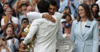 Djokovic and Alcaraz, Wimbledon, 2023