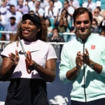 Novak Djokovic, Serena Williams, Roger Federer at the 2019 Miami Open