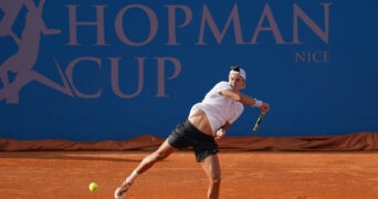 Holger Rune at the 2023 Hopman Cup