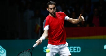 Marin Cilic at the 2022 Davis Cup