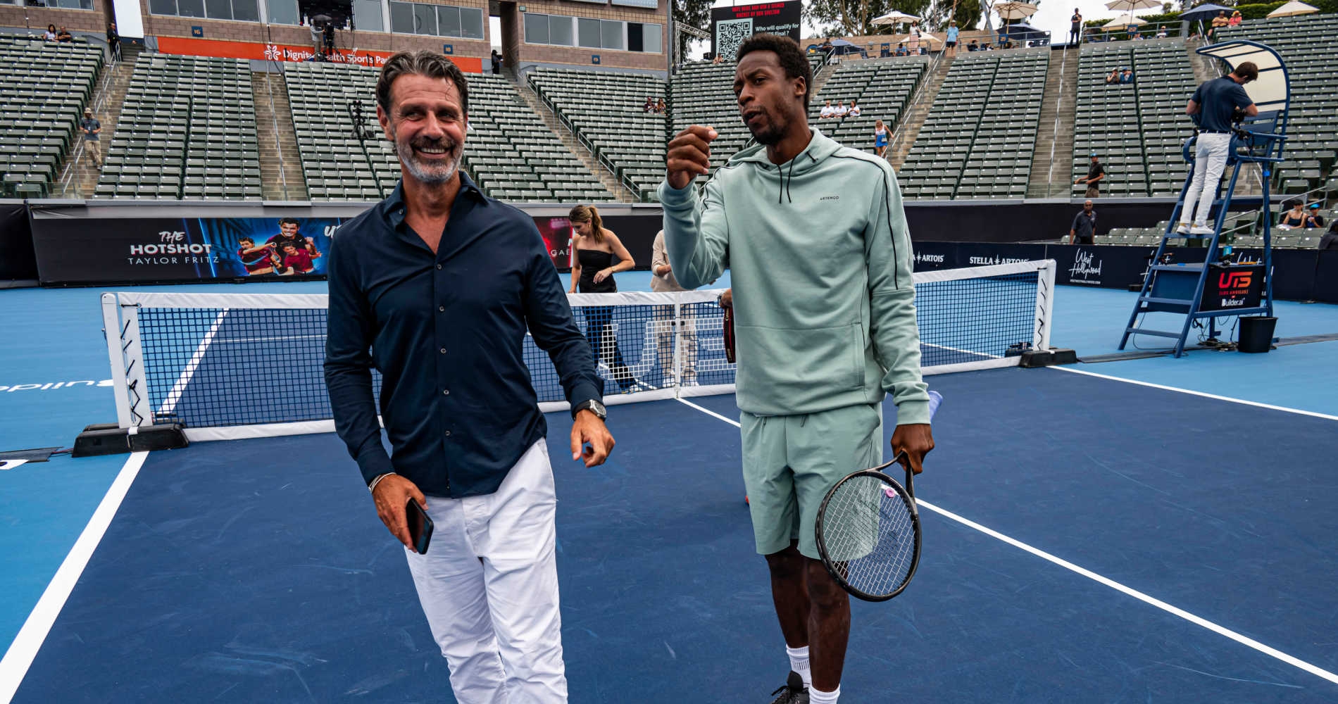 Patrick Mouratoglou and Gael Monfils, UTS Los Angeles 2023