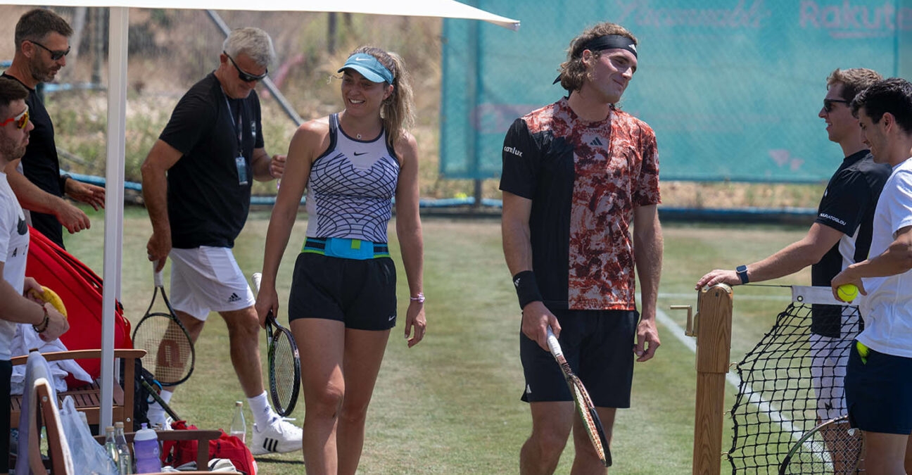 Stefanos Tsitsipas and Paula Badosa