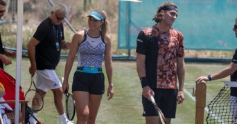 Stefanos Tsitsipas and Paula Badosa