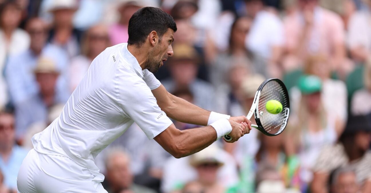 Djokovic 2023 Wimbledon Action Plus / Panoramic