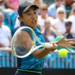 Shuai Zhang at the 2023 Rothesay International in Eastbourne