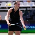 Viktoria Hruncakova at the 2023 Warsaw Open