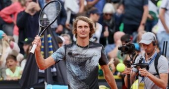 Alexander Zverev celebrating