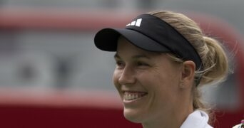 Caroline Wozniacki smiling