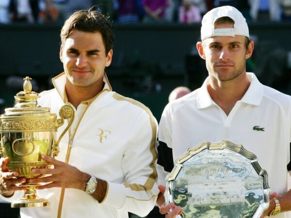 Roger Federer and Andy Roddick