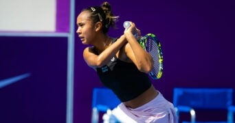 Leylah Feernandez at the WTA Doha Open in 2023 (1)