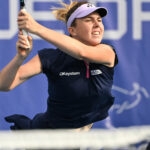Linda Noskova at the 2023 Prague Open