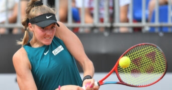 Martyna Kubka at the 2023 WTA BNP Paribas Poland Open