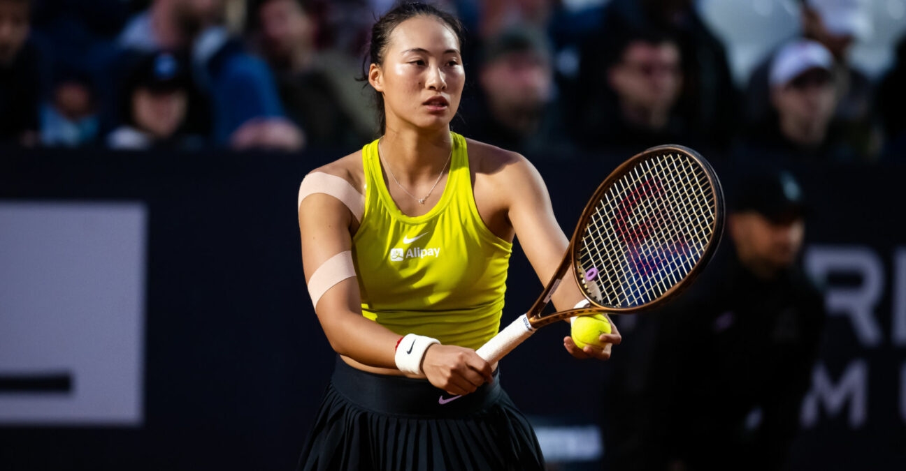 Qinwen Zheng at the 2023 Italian Open