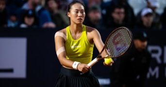 Qinwen Zheng at the 2023 Italian Open