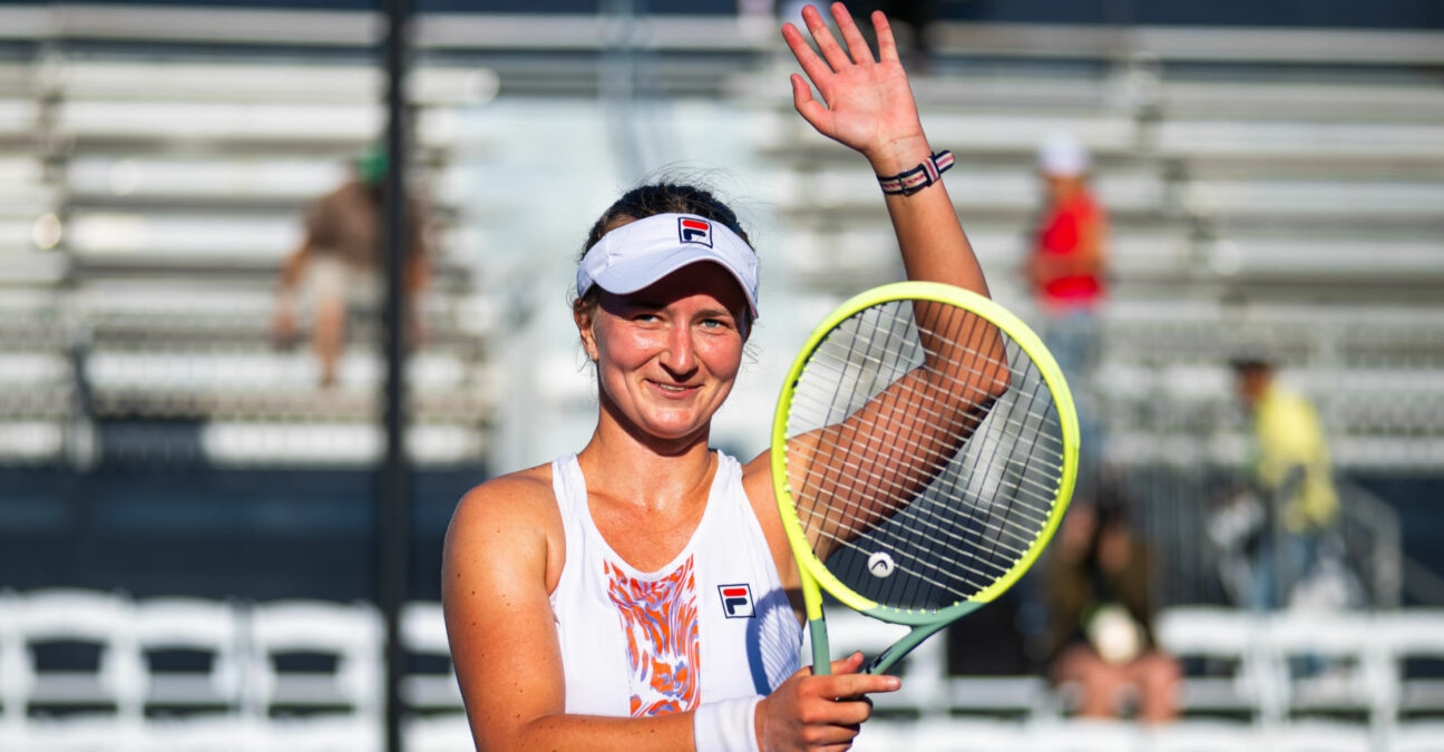 Barbora Krejcikova at the 2023 Cymbiotika San Diego Open