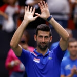 Novak Djokovic at the 2023 Davis Cup in Valencia, Spain