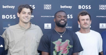 Taylor Fritz, Frances Tiafoe and Tommy Paul at the 2023 Boss Open