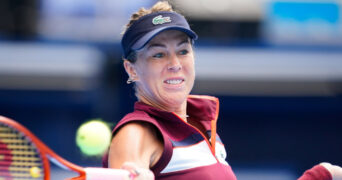 Anastasia Pavlyuchenkova at the 2023 Toray Pan Pacific Open in Tokyo