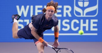 Andrey Rublev at the 2023 Erste Bank Open