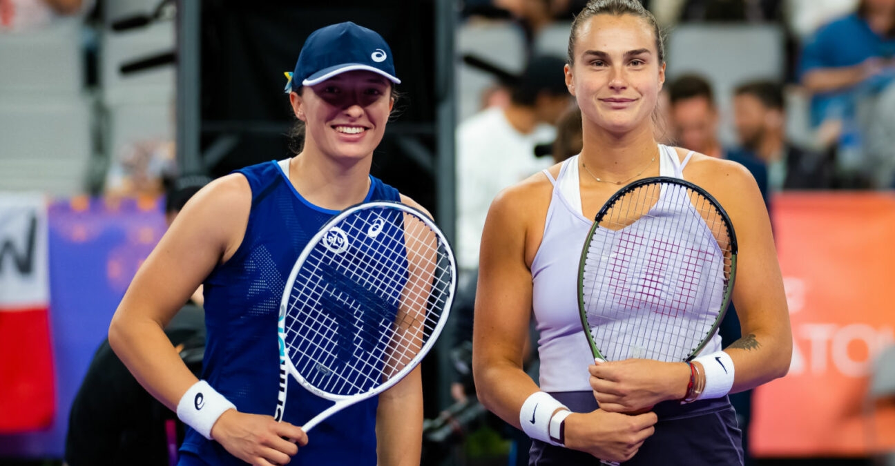 Aryna Sabalenka and Iga Swiatek at the 2022 WTA Finals