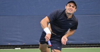 Aslan Karatsev at the 2023 Japan Open