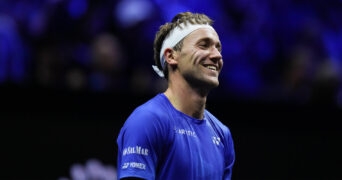 Casper Ruud at the 2023 Laver Cup in Vancouver