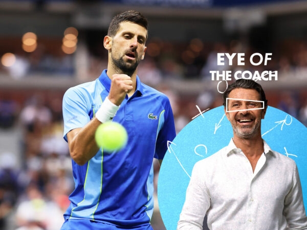 Eye of the coach Novak Djokovic
