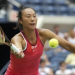 Qinwen Zheng at the 2023 US Open