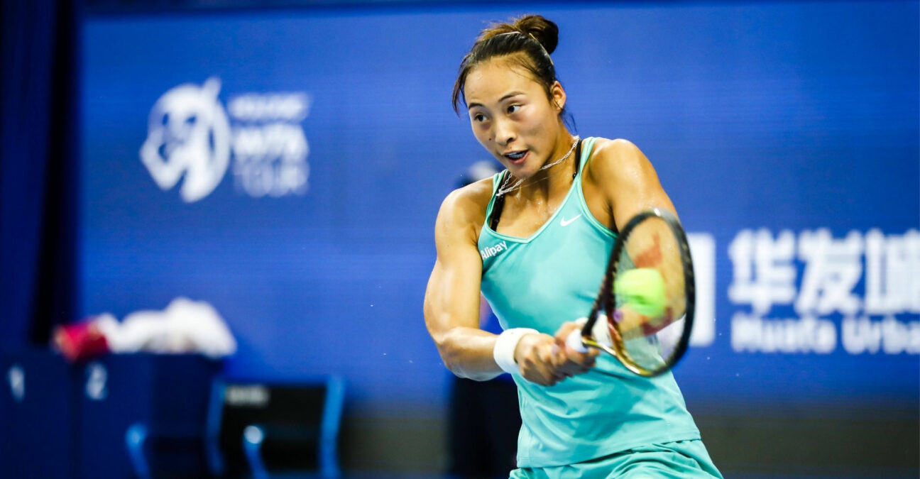 Qinwen Zheng at the 2023 WTA Elite Trophy