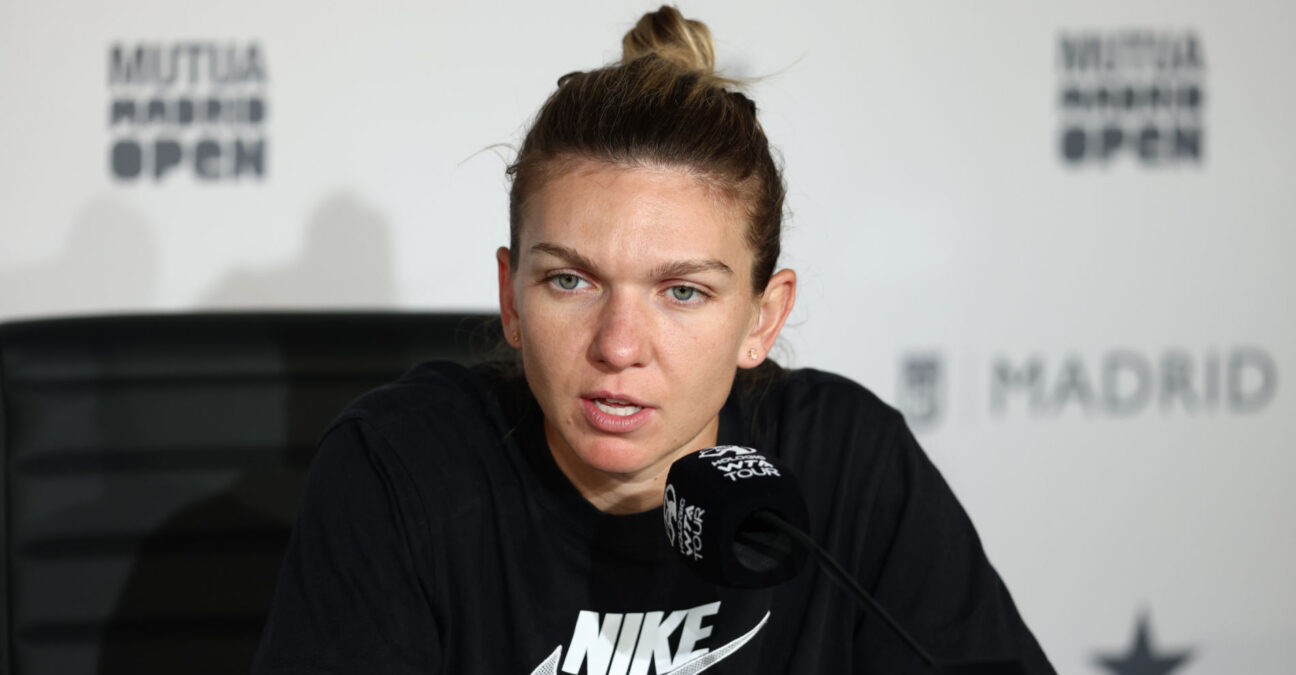 Simona Halep at the 2022 Madrid Open