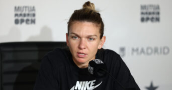 Simona Halep at the 2022 Madrid Open