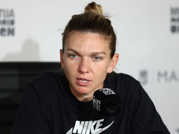 Simona Halep at the 2022 Madrid Open