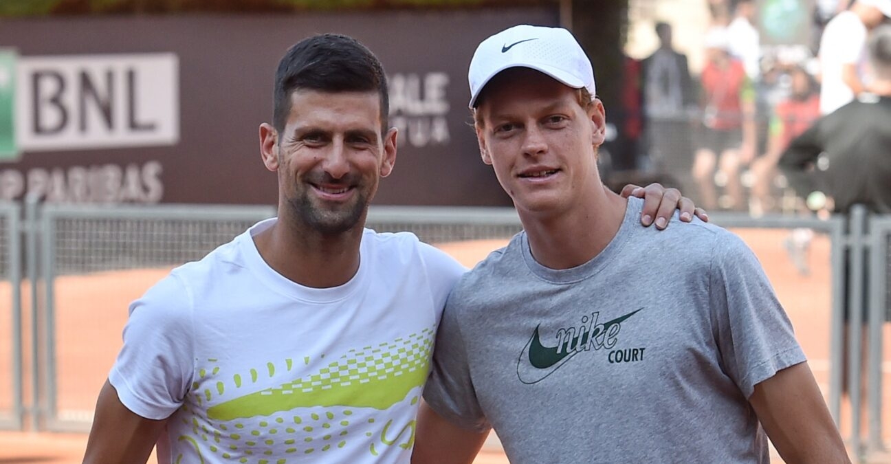 Novak Djokovic and Jannik Sinner