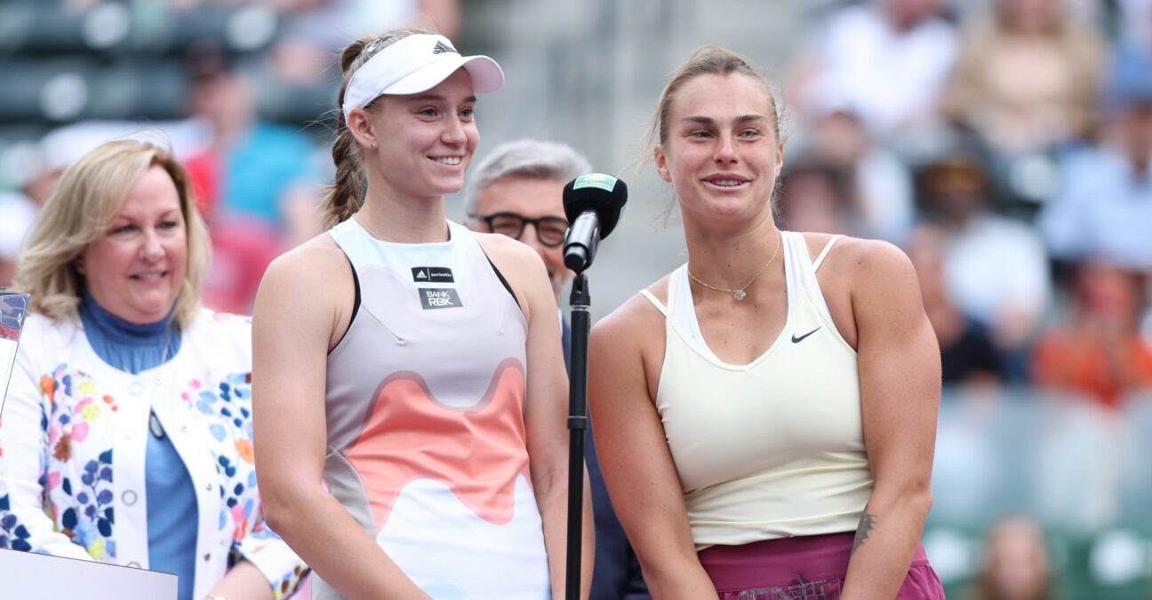 Elena Rybakina and Aryna Sabalenka at Indian Wells 2023