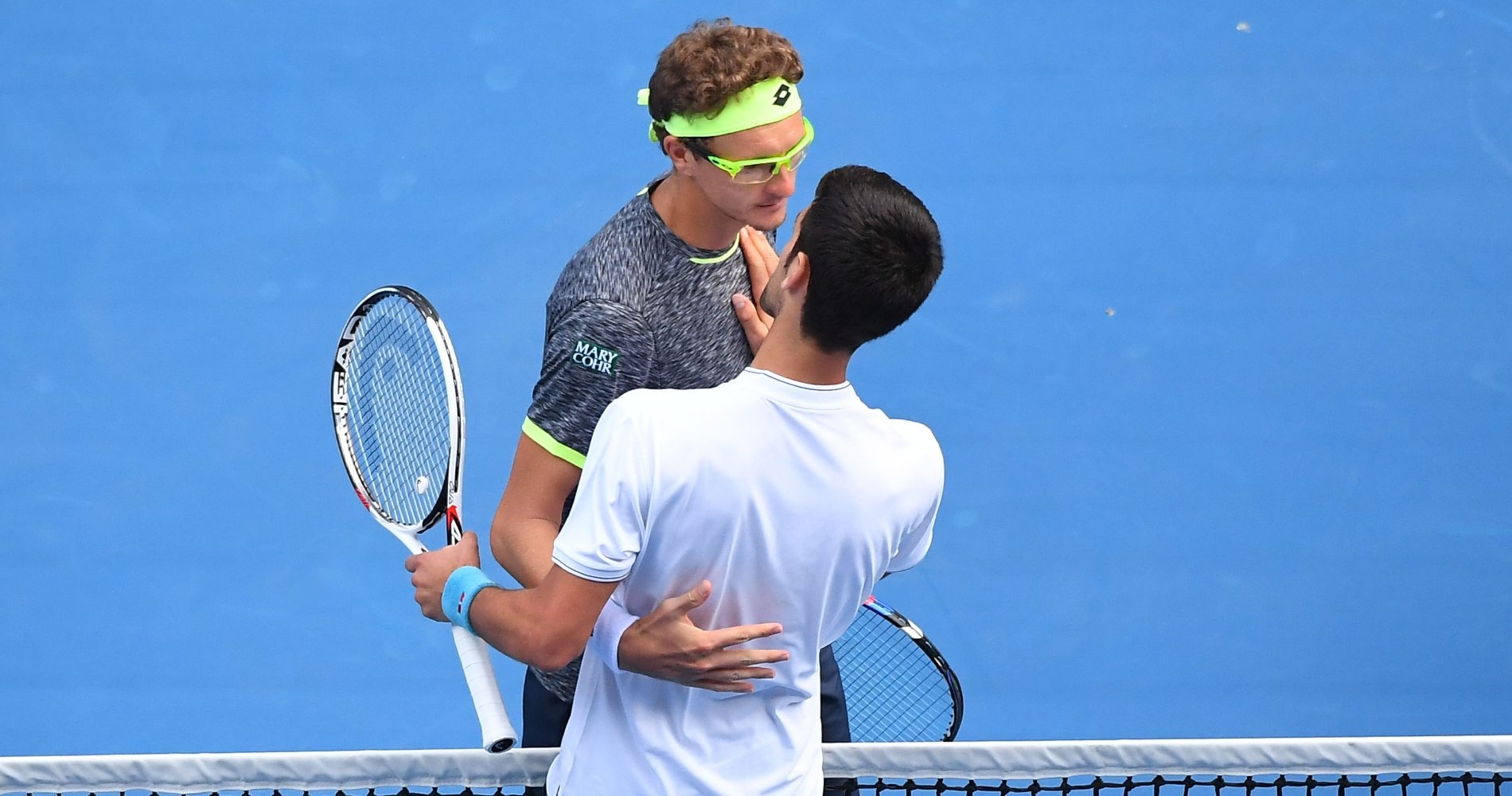 Denis Istomin and Novak Djokovic, Australian Open 2017