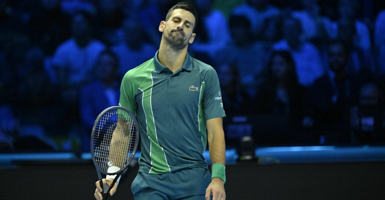Novak Djokovic at the 2023 ATP Finals in Turin