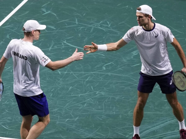 Otto Virtanen and Harri Heliovaara 2023 Davis Cup Malaga / Manu Fernandez/AP/SIPAa