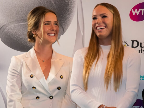 Elina Svitolina and Caroline Wozniacki