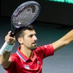 Novak Djokovic at the 2023 Davis Cup